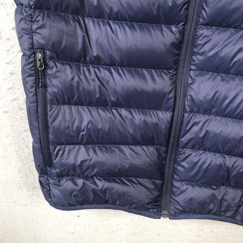 Eddie Bauer Vest Mens Small Navy Blue Down Puffer Full Zip Quilted Lightweight - Picture 9 of 16